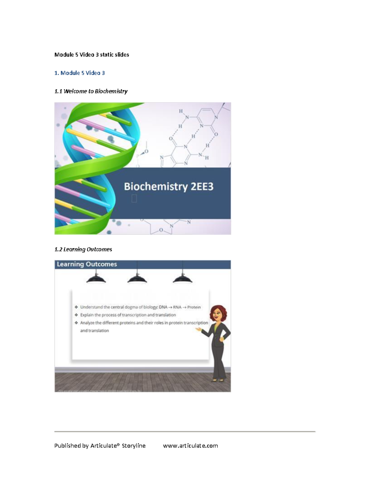 Module 5 Video 3 - Lecture notes 5 - Module 5 Video 3 static slides 1 ...