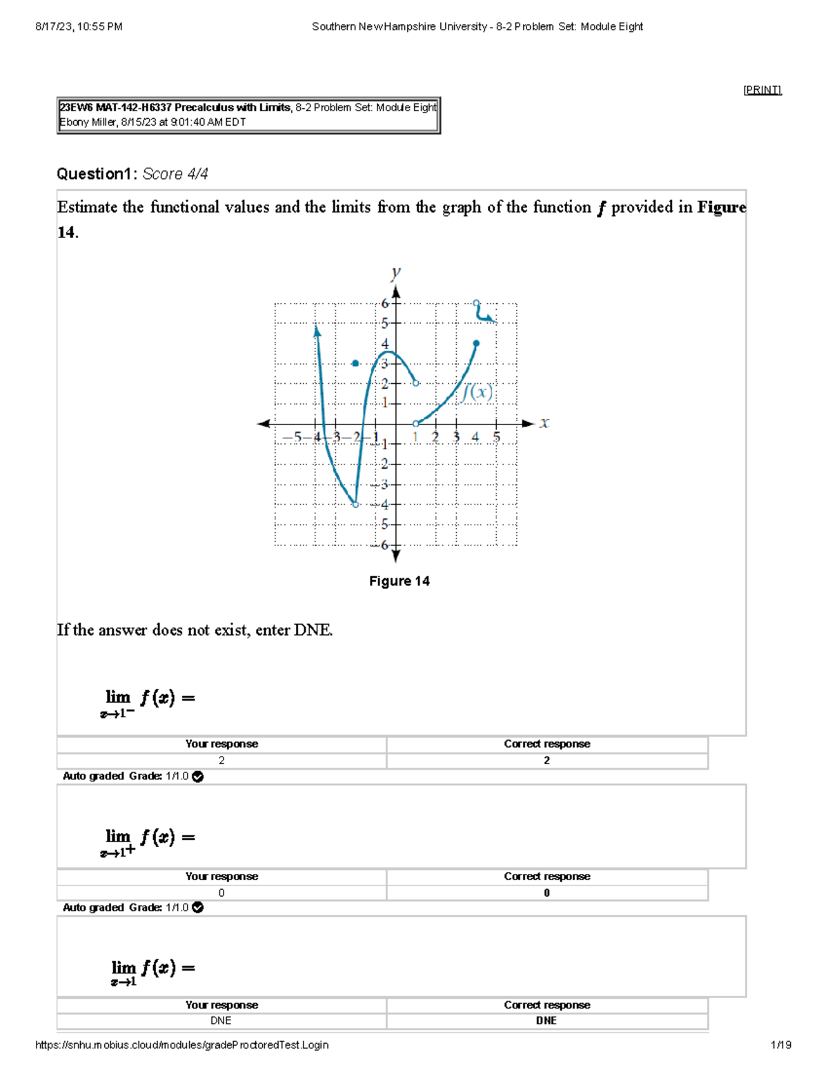 Southern New Hampshire University 82 Problem Set Module Eight