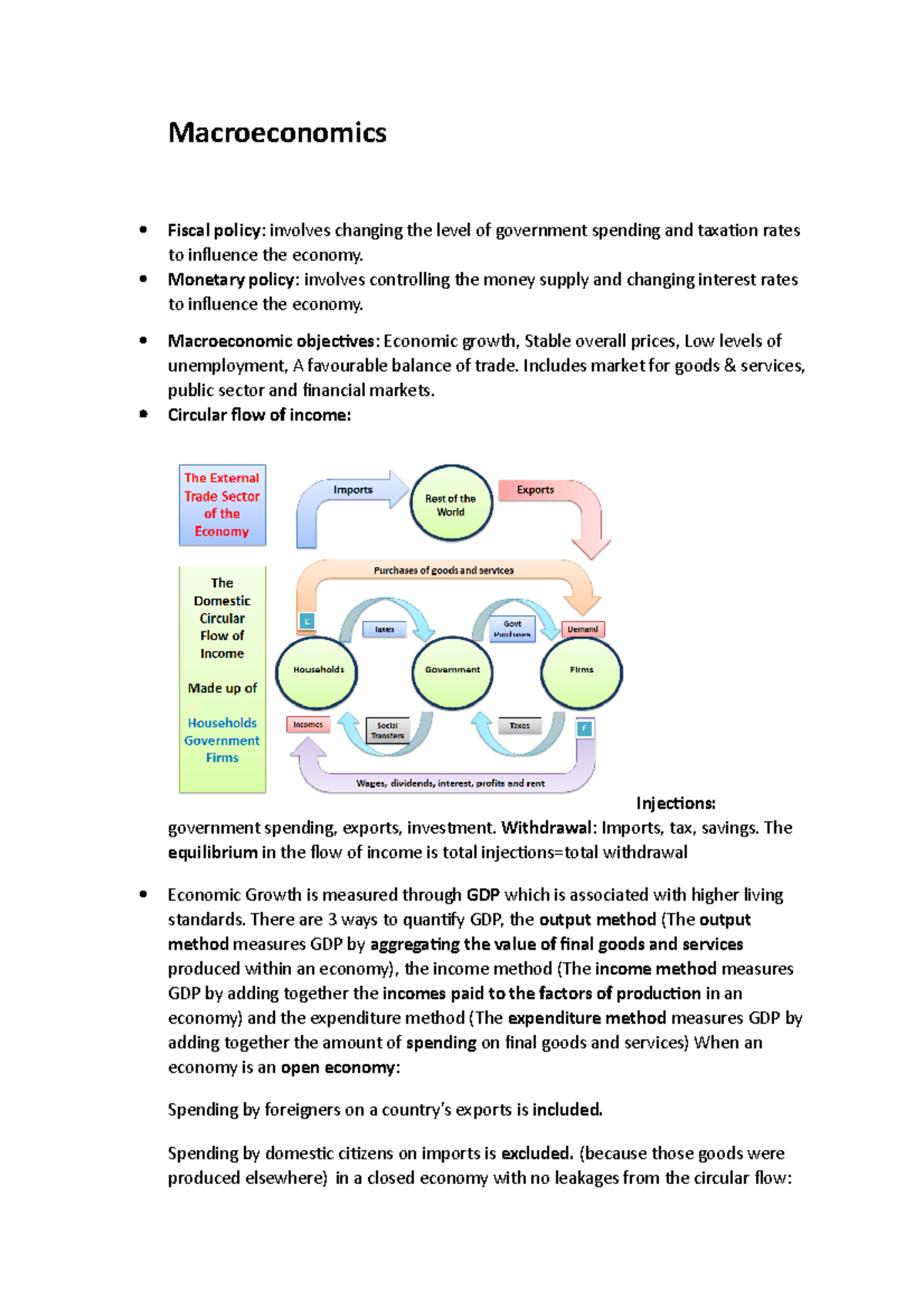 Macroeconomics Module - Macroeconomics Fiscal Policy: Involves Changing ...