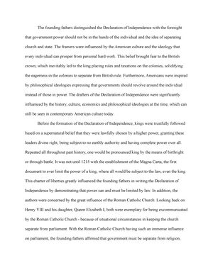 declaration of independence essay