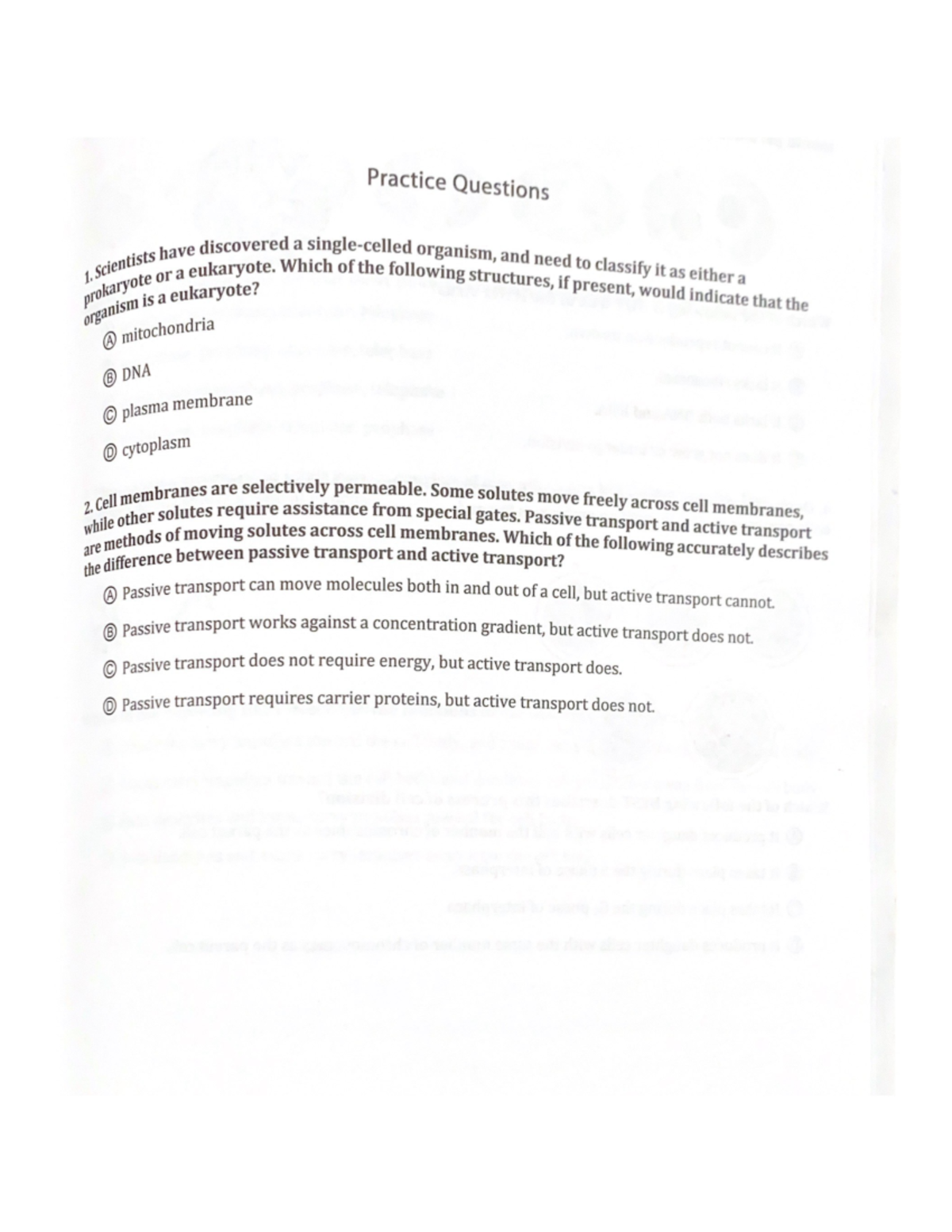 EOC+Practice+Questions+1-20 3 - Studocu