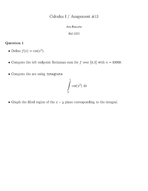 calculus homework example