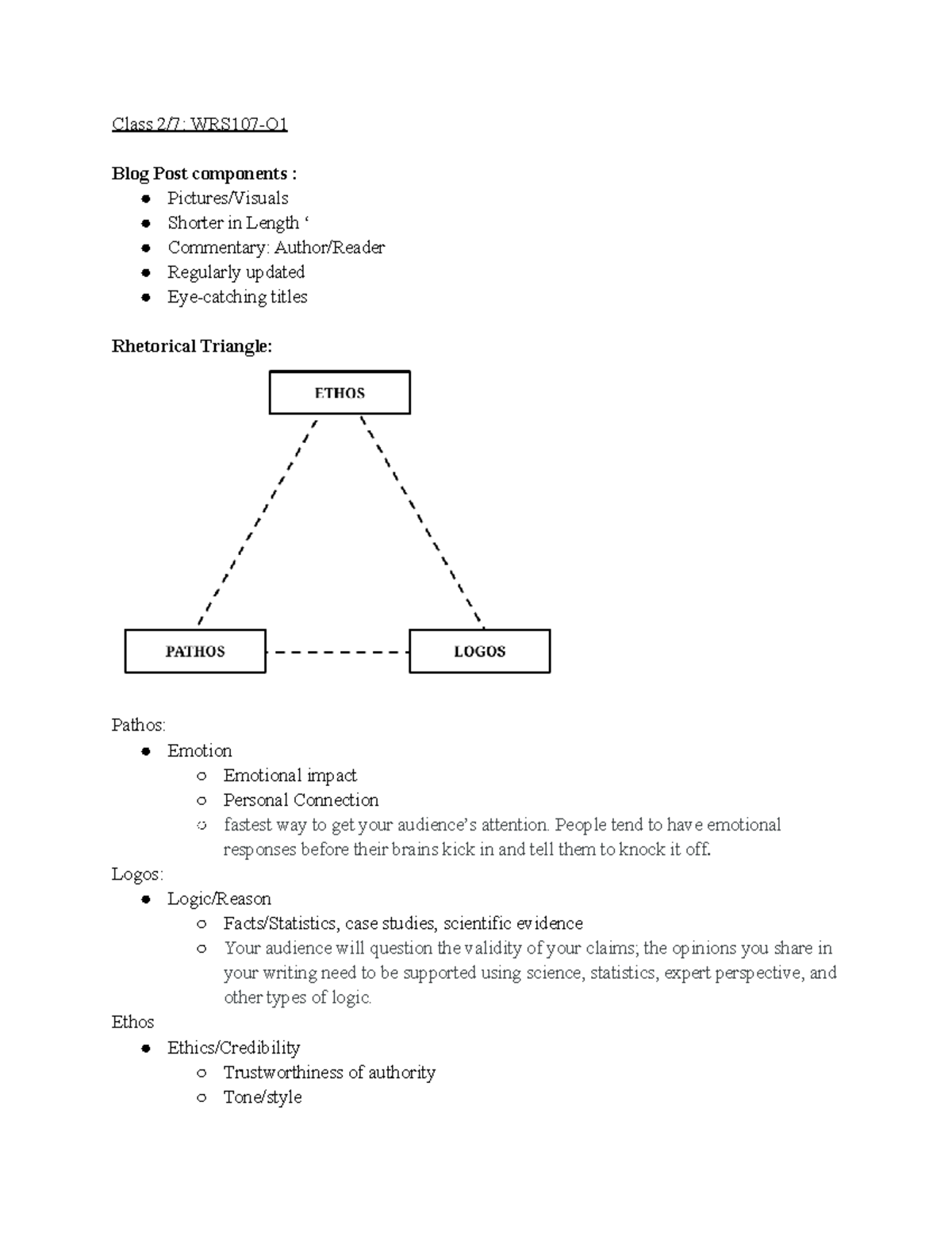 WRS107 Lecture Notes: Rhetorical Structure - Class 2/7: WRS107-O Blog ...