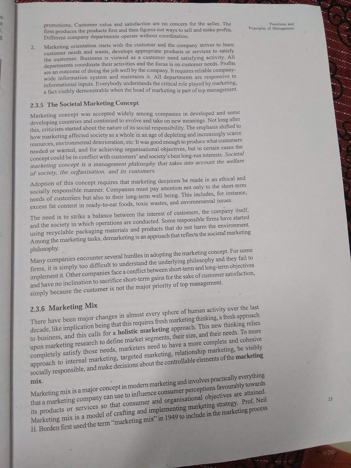 Page no eight detailed explanation of principles of marketing