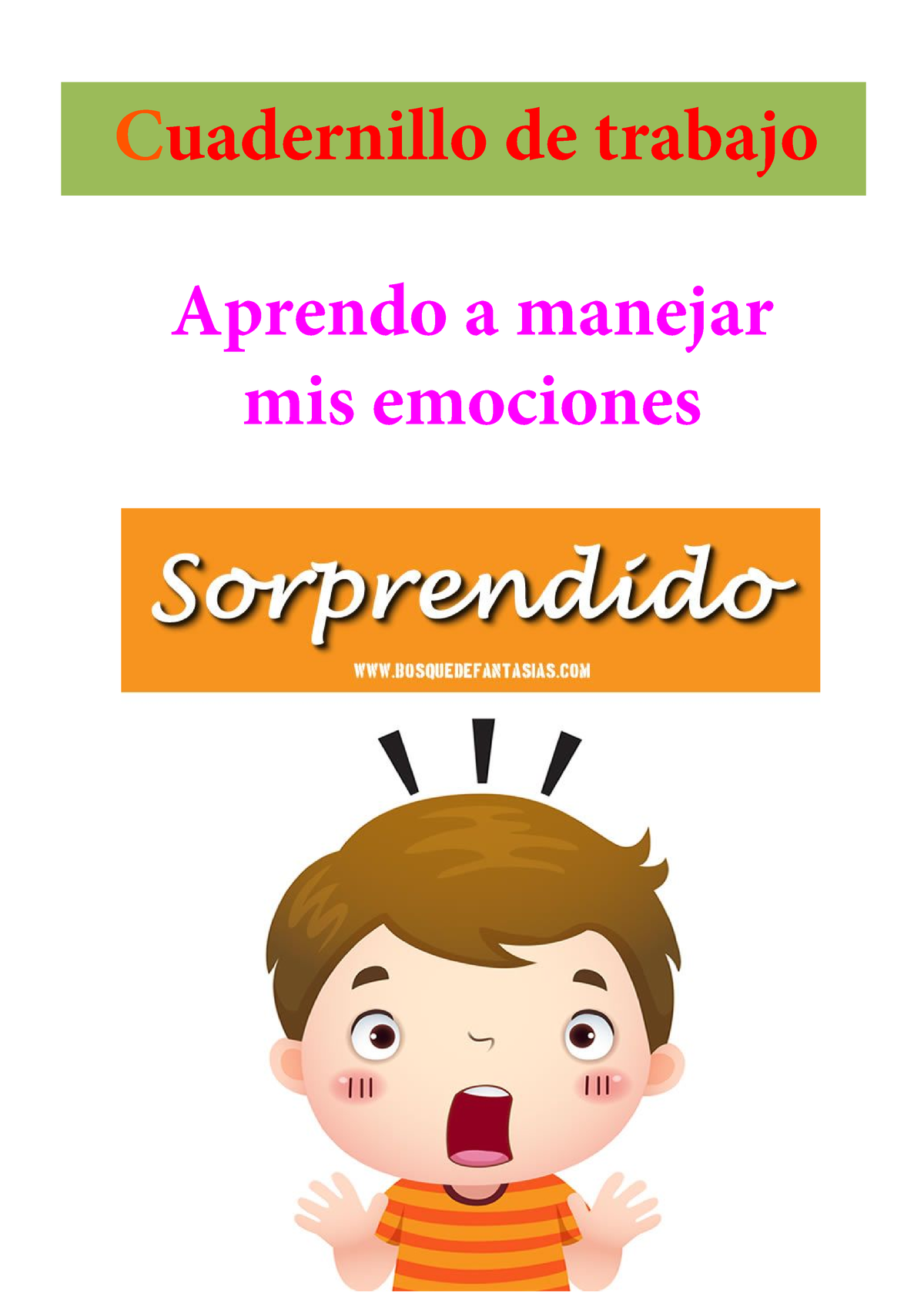 Cuadernillo DE Trabajo DE Emociones PARA NIÑOS - Testpsi 2020 - Aprendo ...