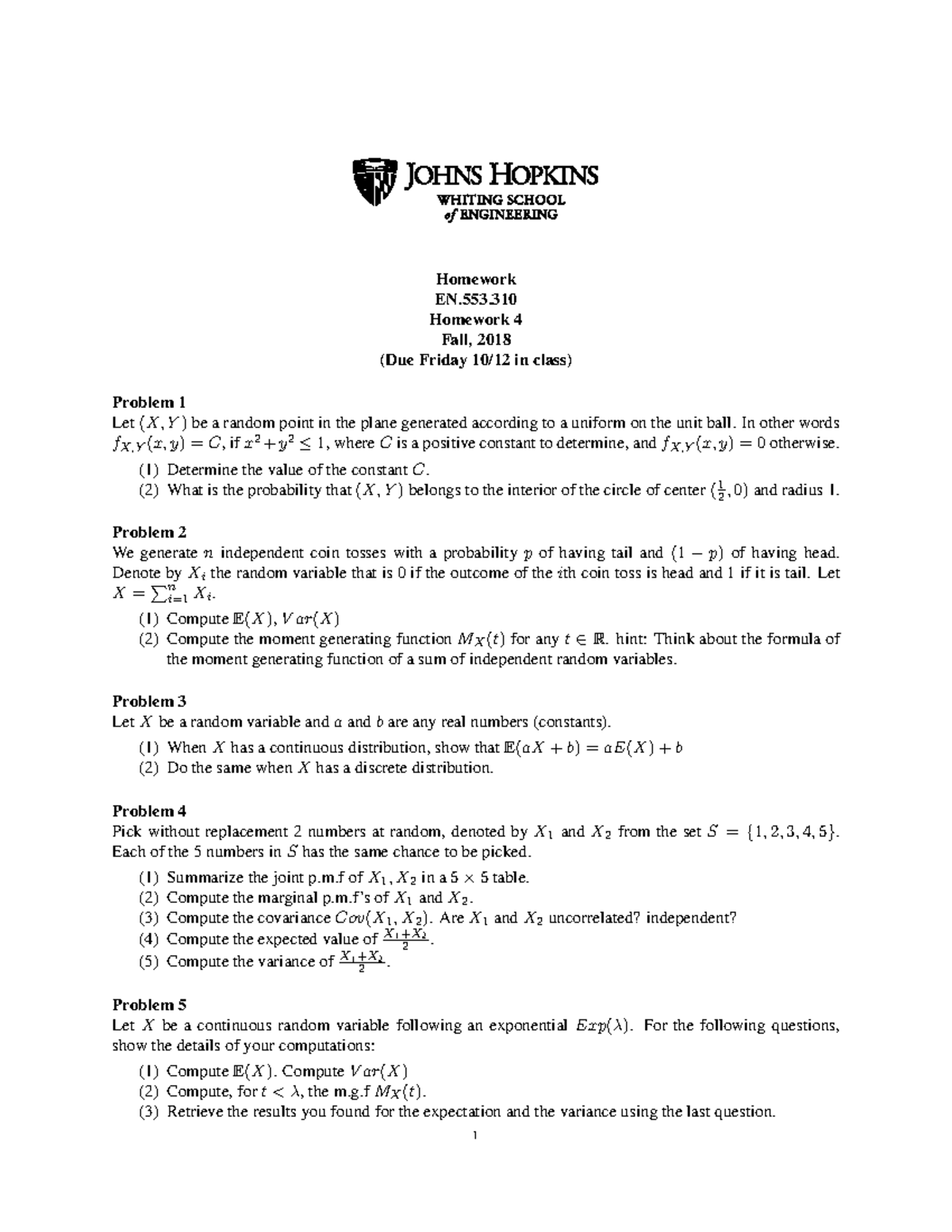 unit probability homework 4 simulations and predictions