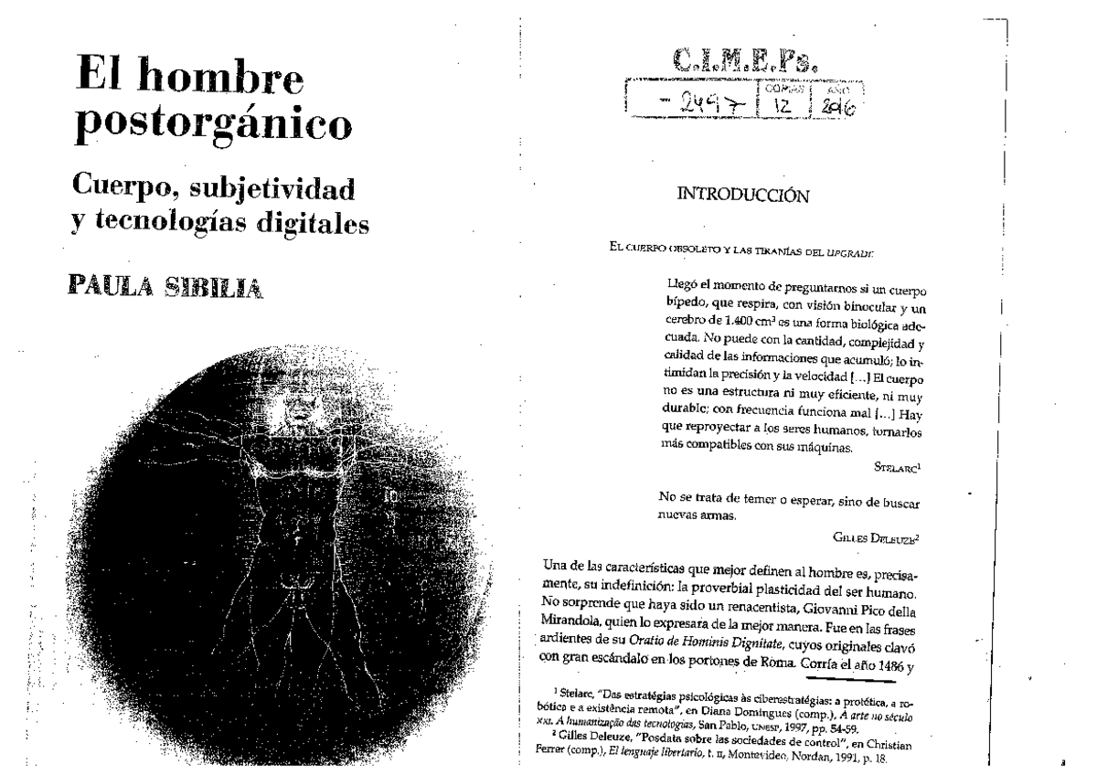 2497 - Sobre subjetividades - C.I.M.E. El hombre COPIAS ANO 2497 12