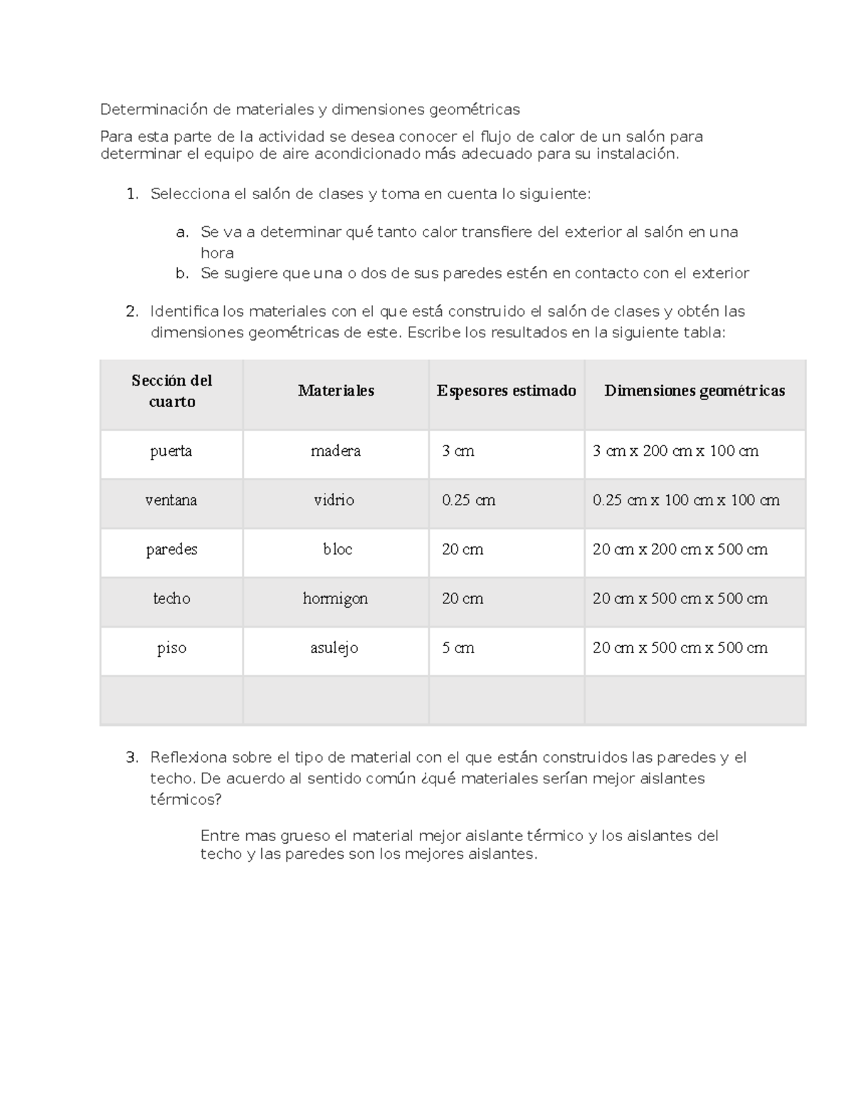 Act4 - Determinación de materiales y dimensiones geométricas ...