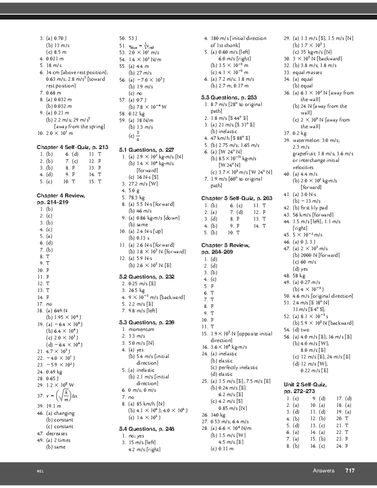 2D Momentum Textbook Answers - (a) 0 J (b) 13 m/s (c) 8 m 0 m 18 m/s 14 ...