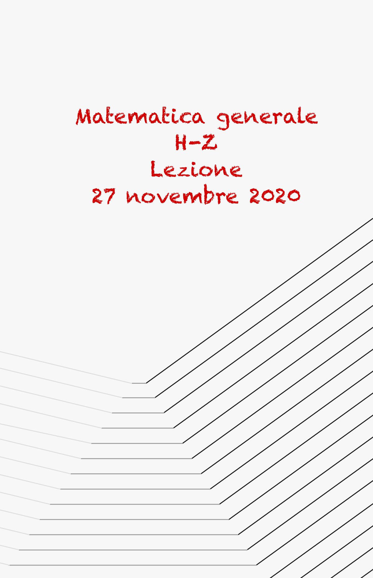 Derivata direzionale e parziale Matematica generale HZ Lezione 27