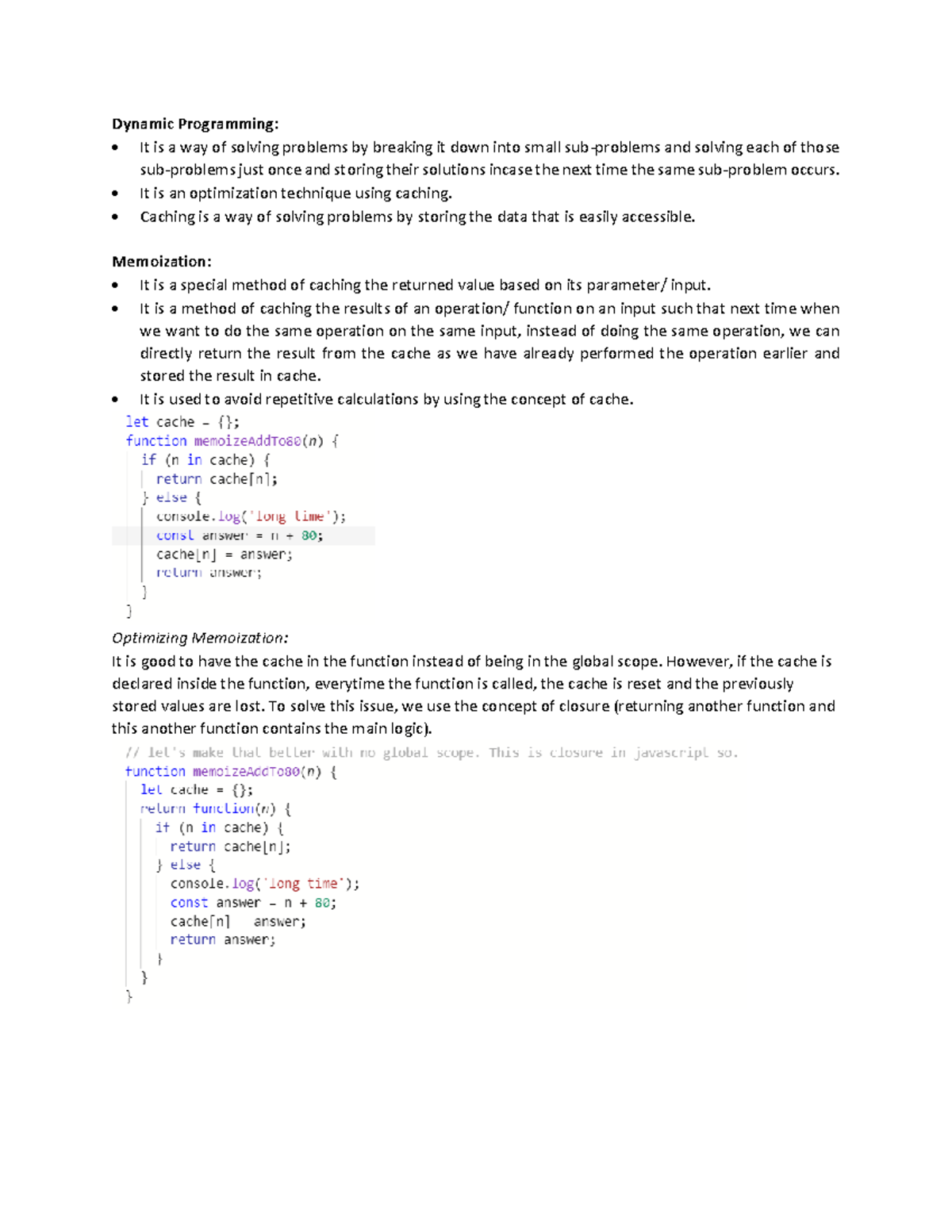 09 Dynamic Programming - Dynamic Programming: It is a way of solving ...
