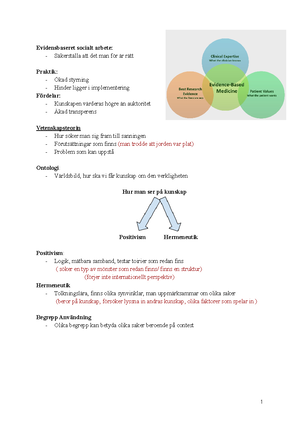 Kvalitativa Och Kvantitativa Forskningsmetoder I Socialt Arbete - Seminarium 1 - KVALITATIVA OCH ...