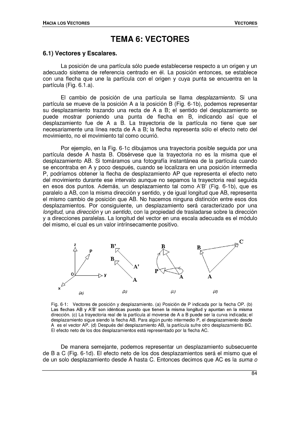 Capitulo 6 - Vectores Y Escalares - TEMA 6: VECTORES 6) Vectores Y ...