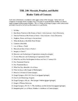 THL Notes 3 - Who Were the Israelites? - THL Notes Who Were the ...