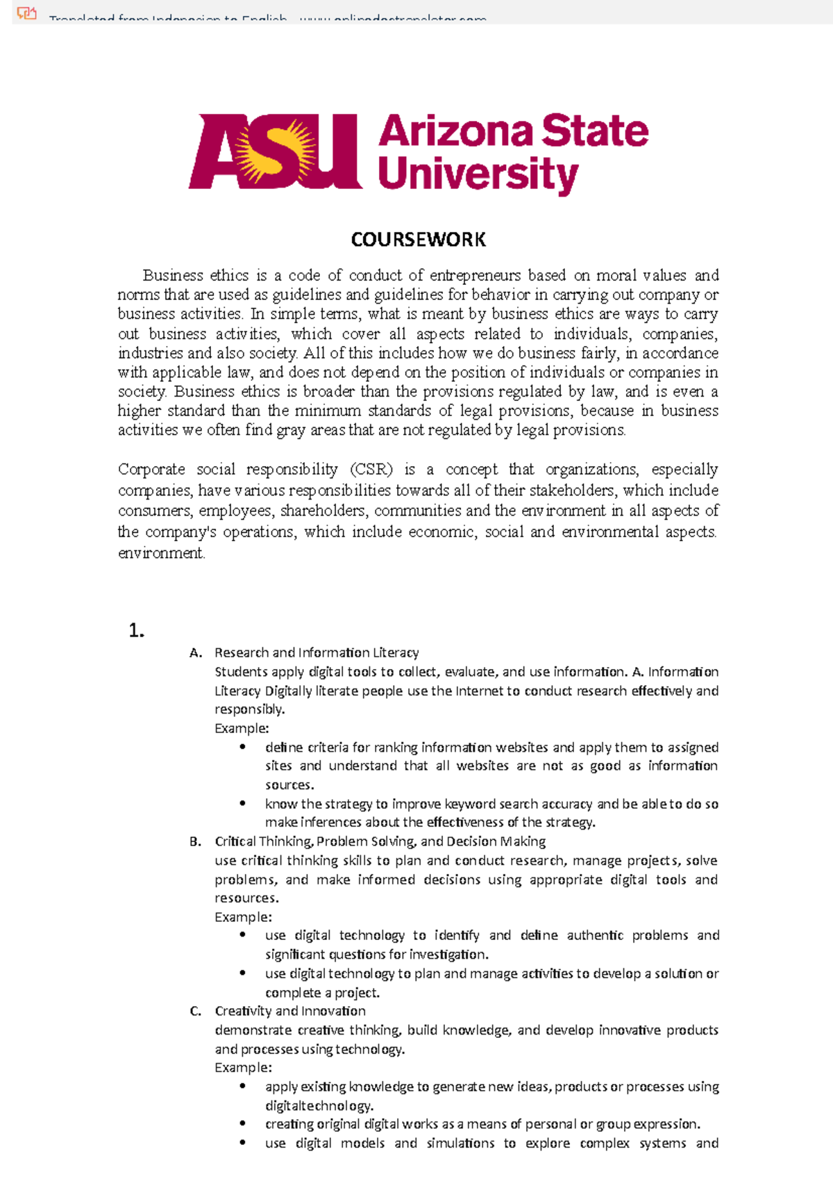 Coursework Notes 5 - MATERIAL ECONOMIC STUDY - COURSEWORK Business ...