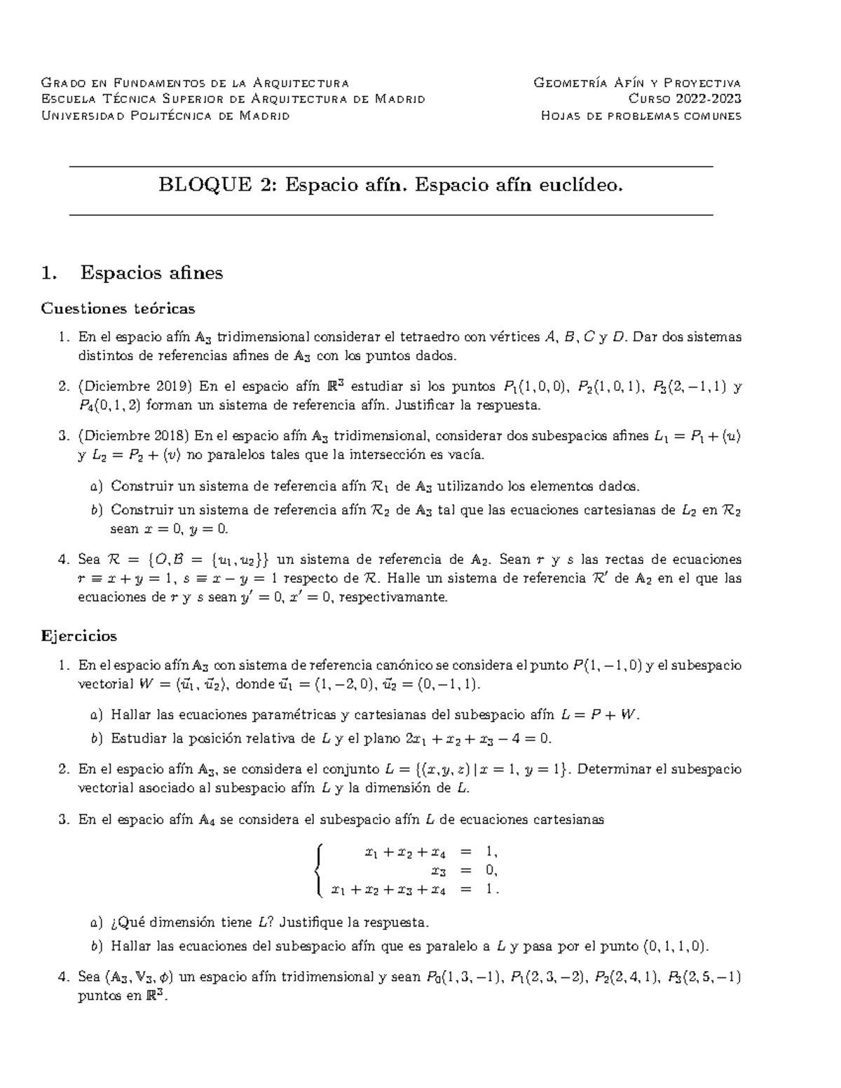 Hoja Bloque 2Afin - Grado En Fundamentos De La Arquitectura Geometr ́ıa ...