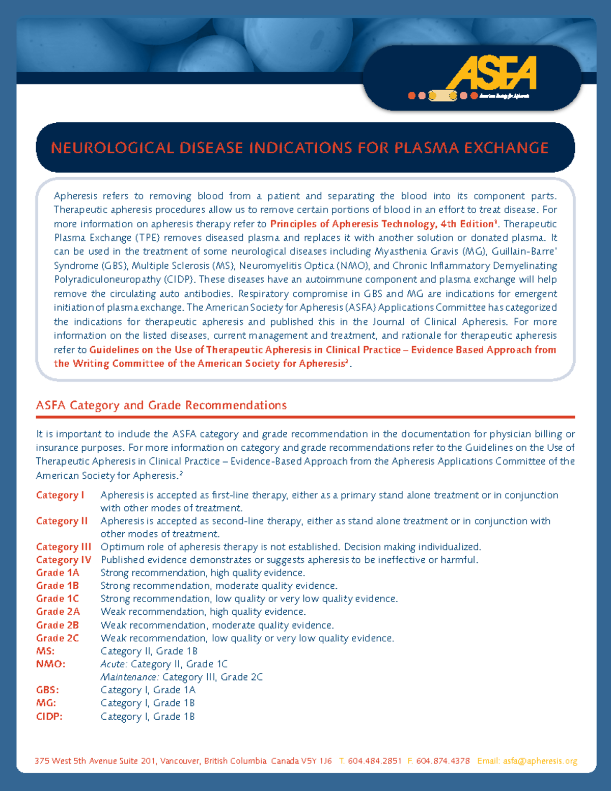 Guia ASFA 2019- Recambio plasmatico terapeutico en neurologia ...