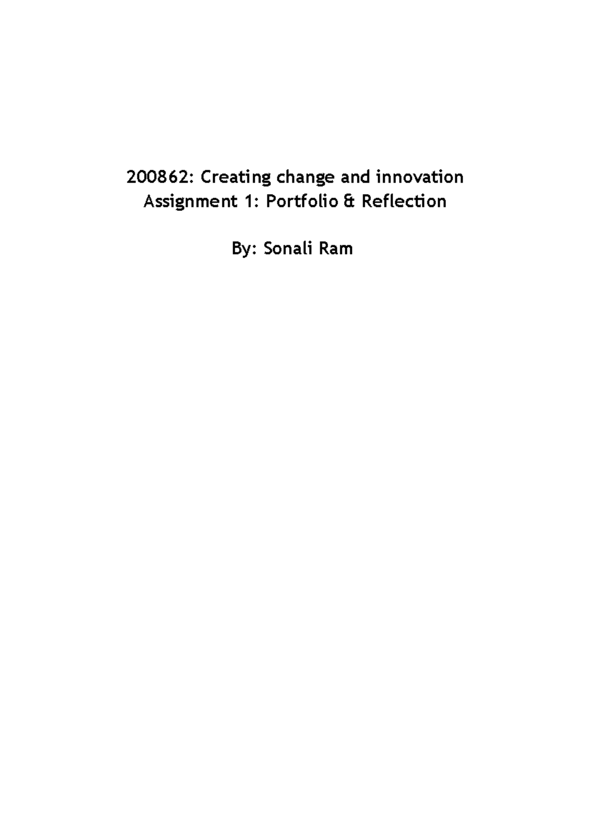 change and innovation case study