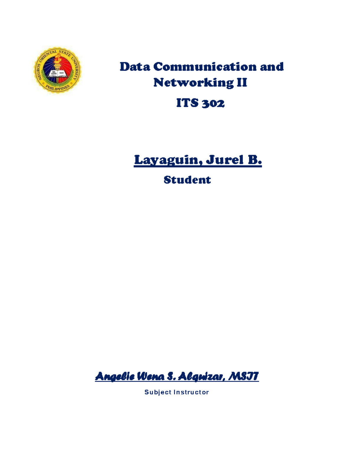 Data Communication And Networking II Module 1 - Data Communication And ...