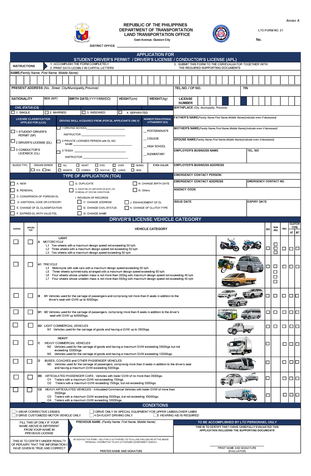 APL Form Drivers License Sheet SEPARATED J ENHANCEMENT OF DL ATMT 