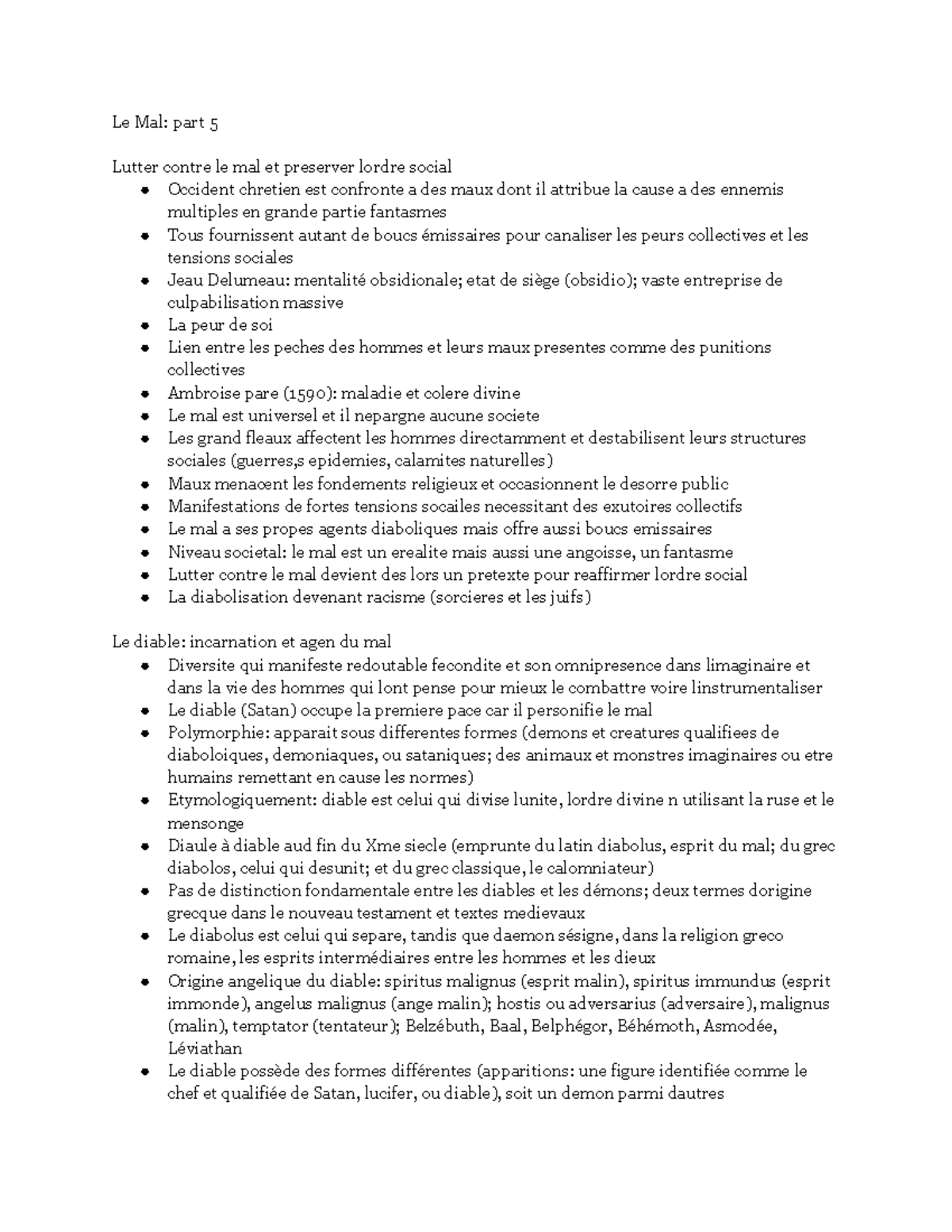 Le Mal part 5 - Notes on Le Mal reading - Le Mal: part 5 Lutter contre ...