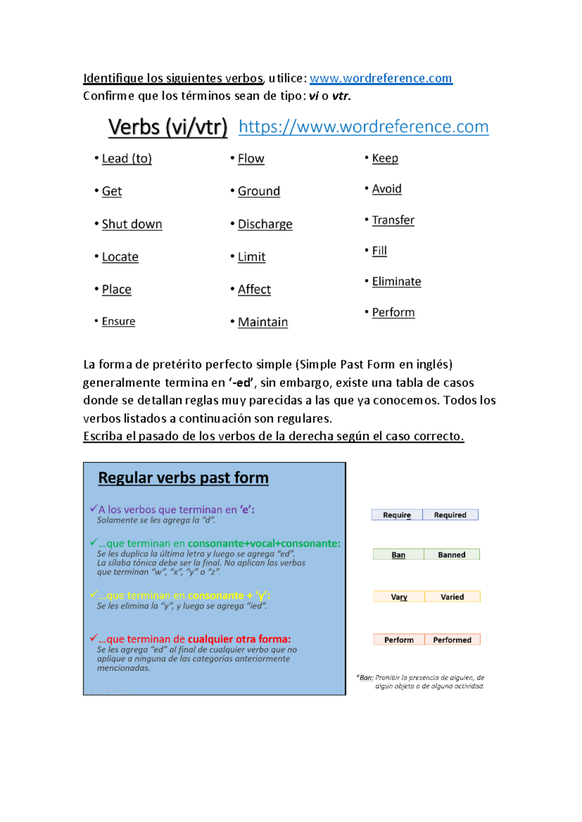 Avance Electrotécnia 9 - Identifique Los Siguientes Verbos, Utilice ...