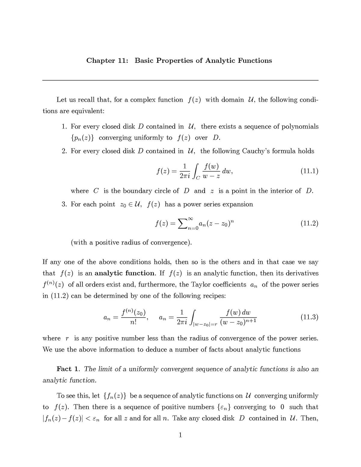 lecture-notes-basic-properties-of-analytic-functions-2006-chapter-11