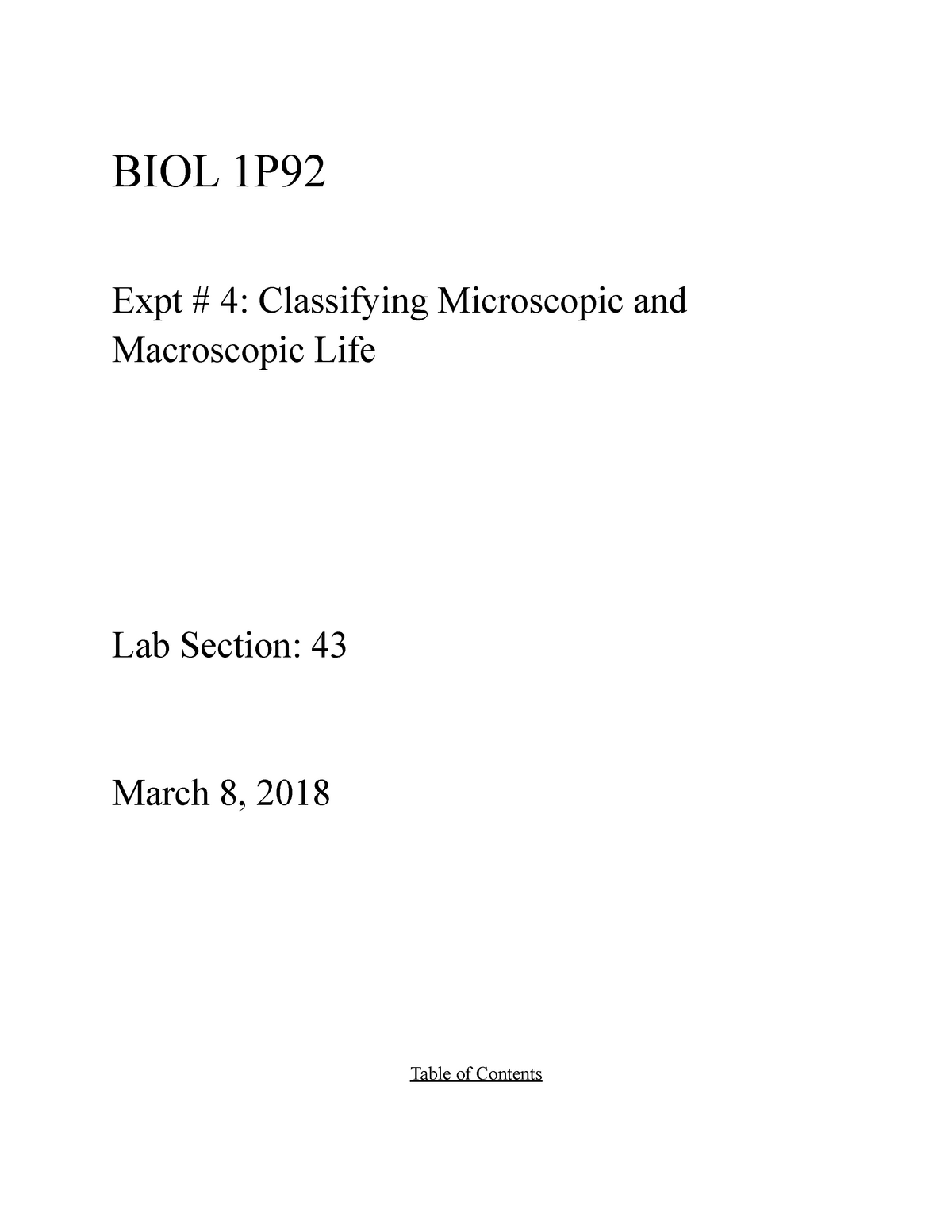 biol 133 lab assignment 3