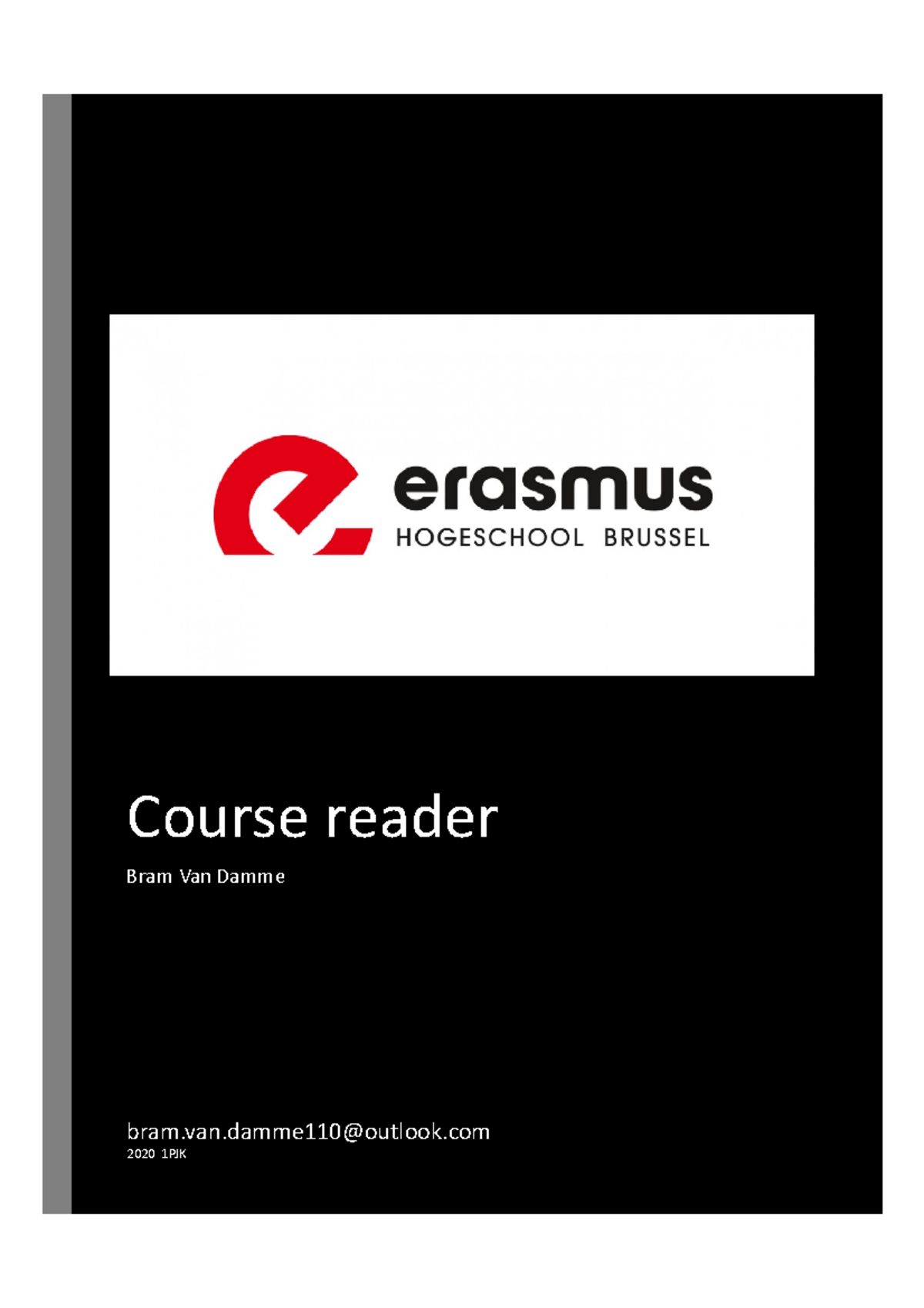 Course reader Bram - Cijfer: 12 - 0 Course reader Bram Van Damme bram ...