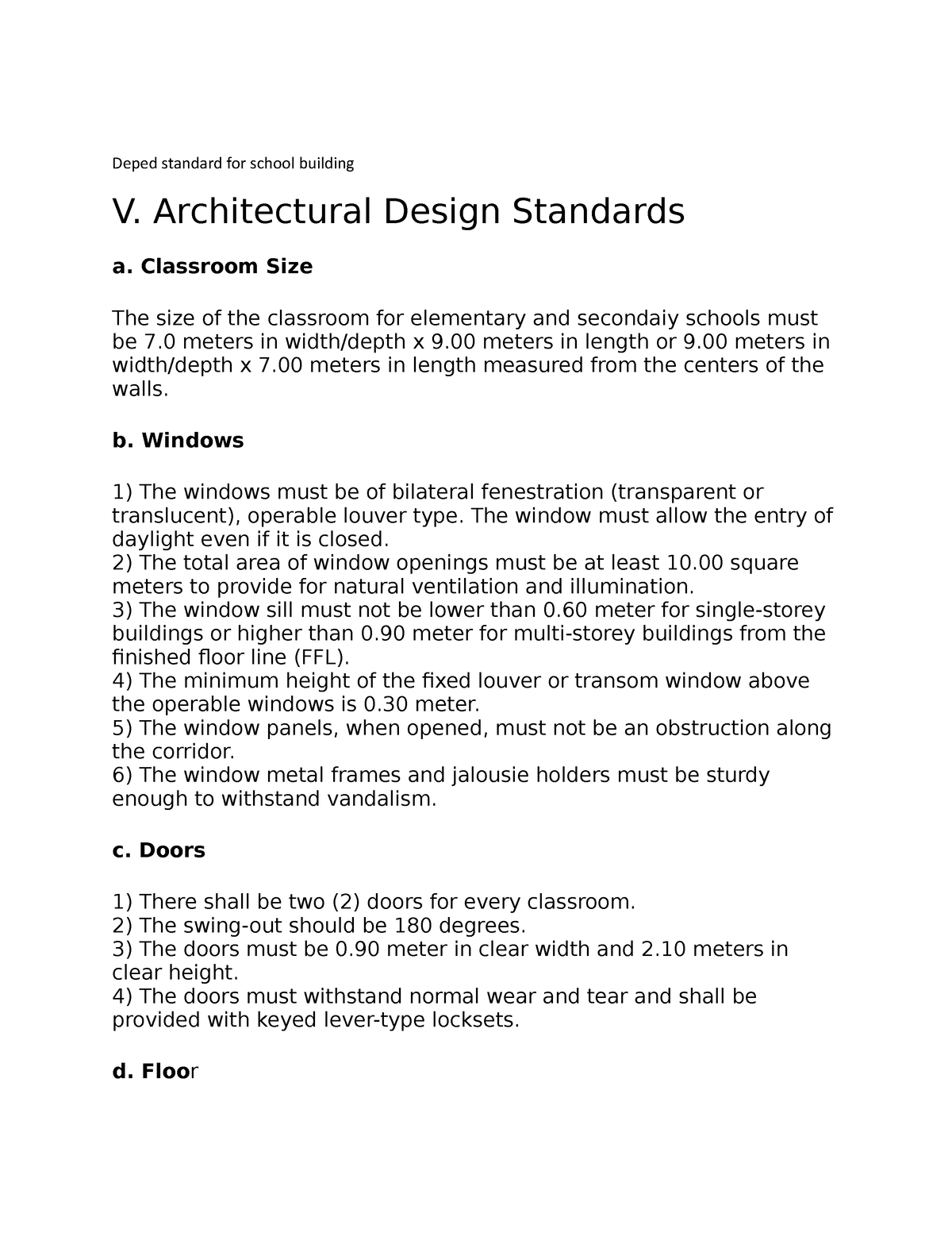 laws-standard-and-regualtion-for-school-building-deped-standard-for