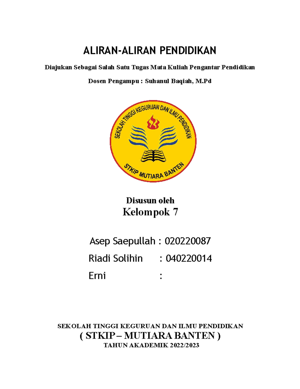 Makalah Aliran-aliran Pendidikan Di Indonesia - ALIRAN-ALIRAN ...