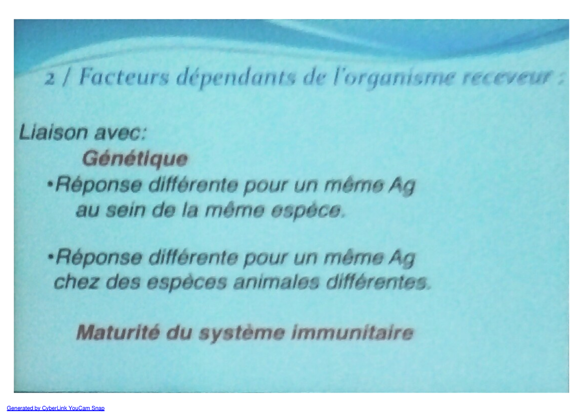 Cour 4 Immuno - S5 -Immunologie - Studocu