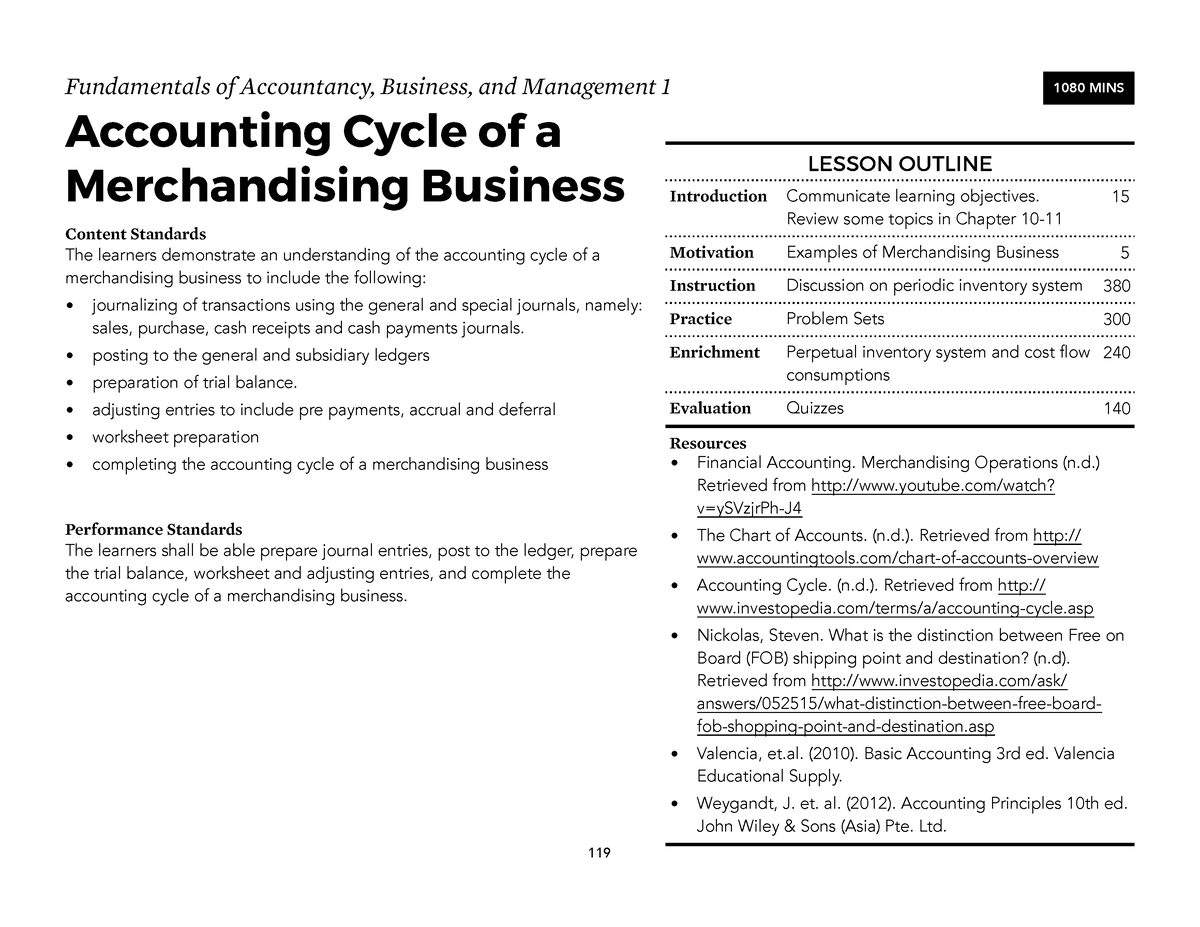 Bookkeeping Activities - Fundamentals Of Accountancy, Business, And ...