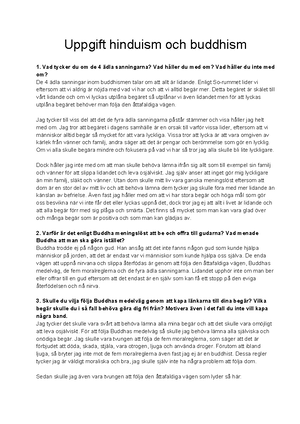 Vad är Skillnaden Mellan Hinduism Och Buddhism