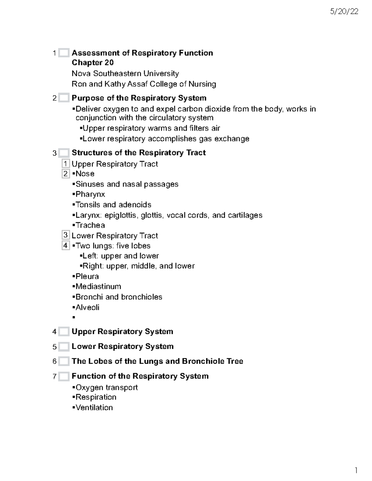 Chapter 20-Assessment Of Respiratory Function - Assessment Of ...