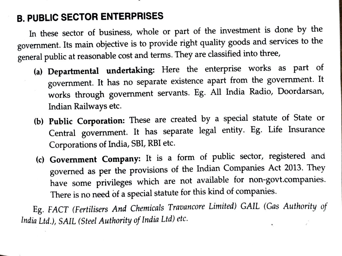 Public Sector Enterprises - B. PUBLIC SECTOR ENTERPRISES In These ...