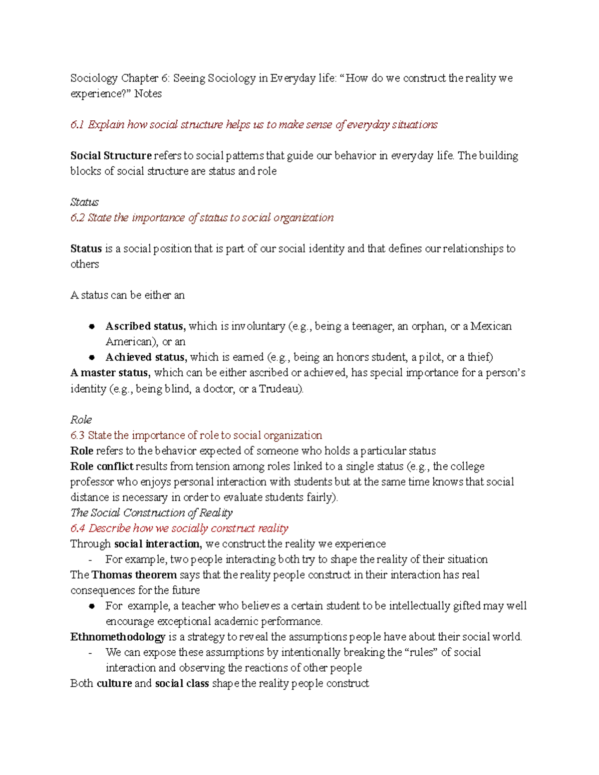Chapter 6 Sociology Flashcards – ZHERSS