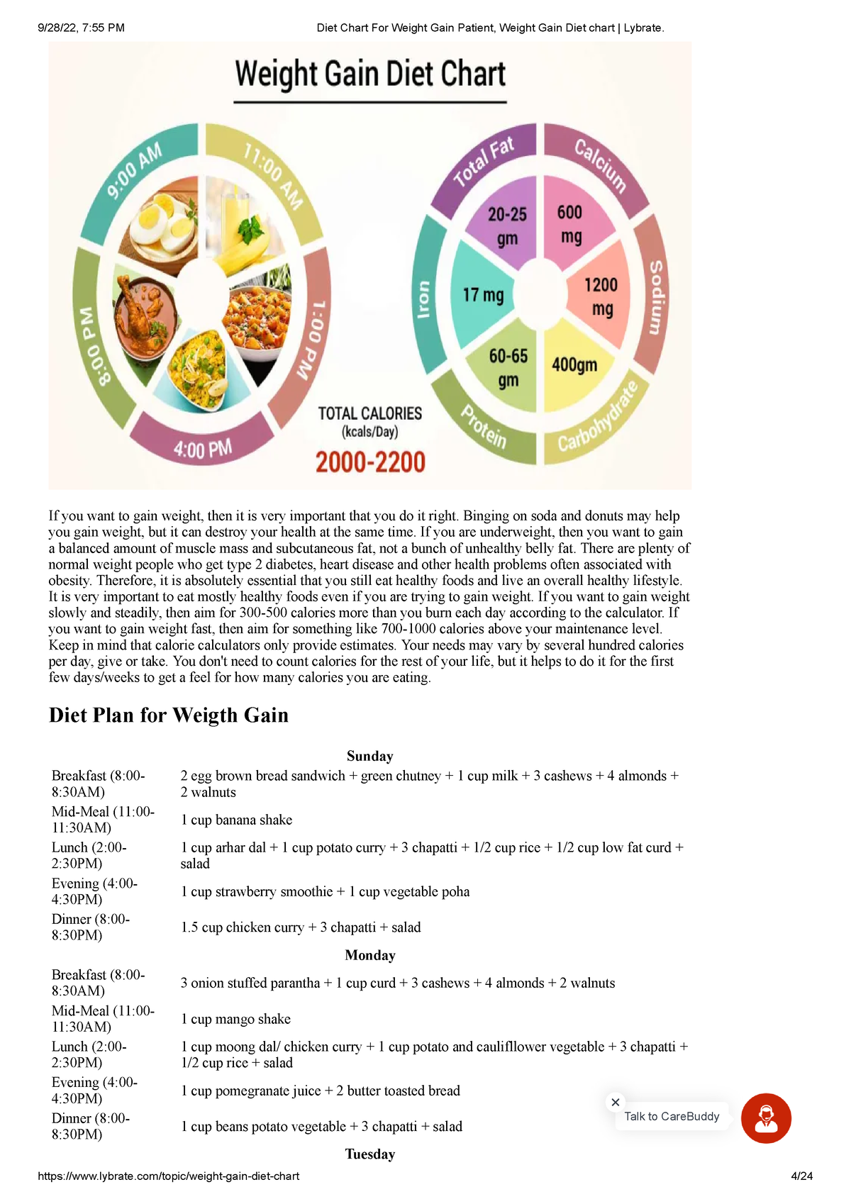 Diet Chart For Weight Gain Lybrate 9 28 22 7 55 PM Diet Chart For 