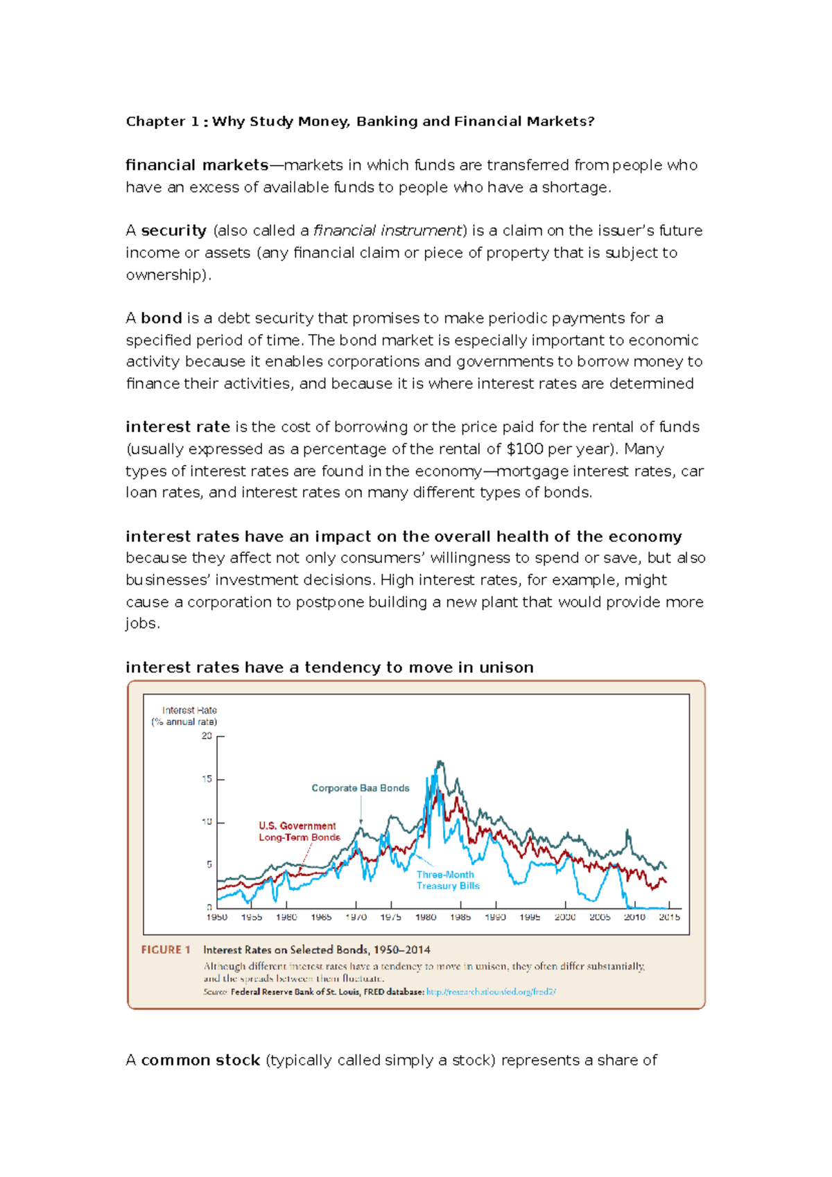 case study on financial market