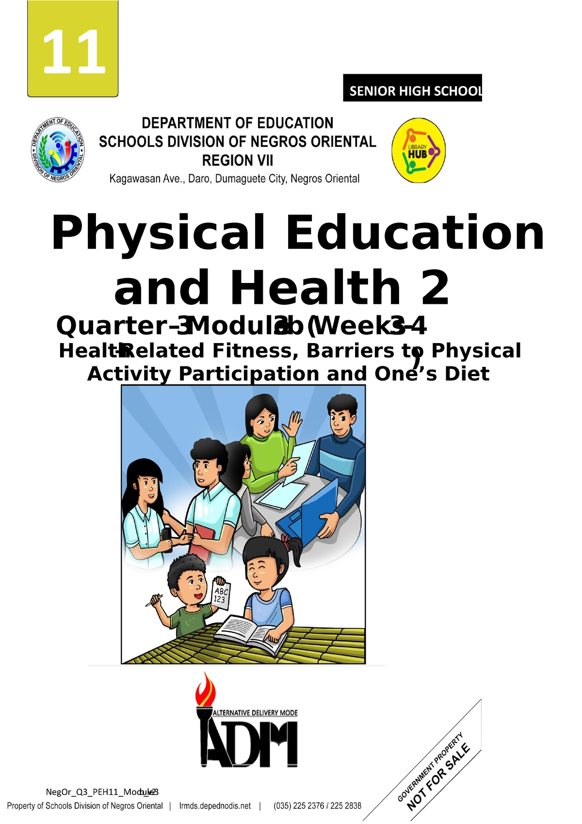 PE11 Q3 Module 2 Weeks 3 4 - 11 SENIOR HIGH SCHOOL Physical Education ...