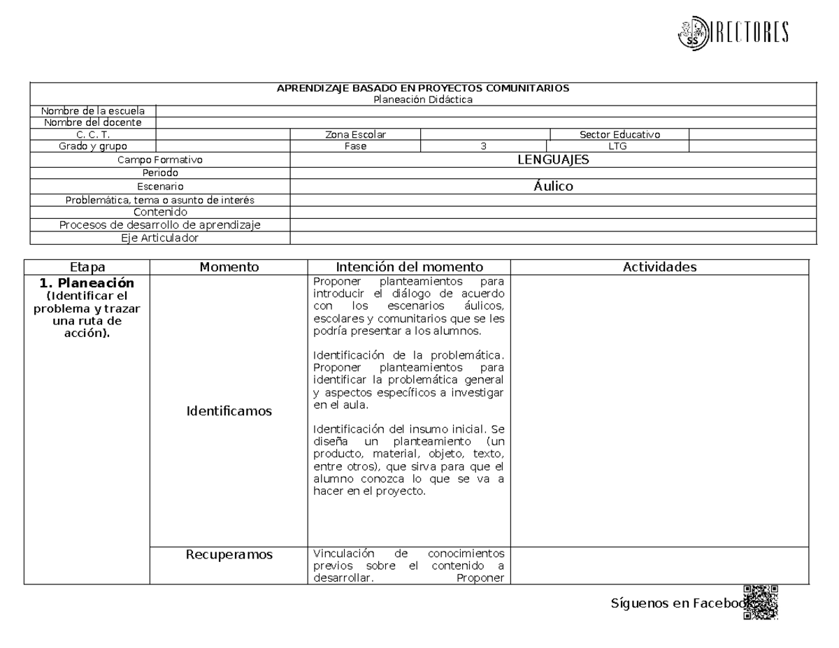Formatos planeación Fase 3 - APRENDIZAJE BASADO EN PROYECTOS ...