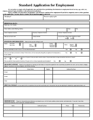 Sample Application Form Template - Preferred date of test second choice ...
