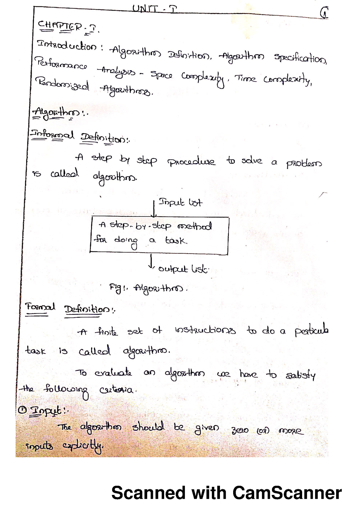 Daa Unit -1 - Design And Analysis Of Algorithms (DAA) Notes -R19-JNTUA ...