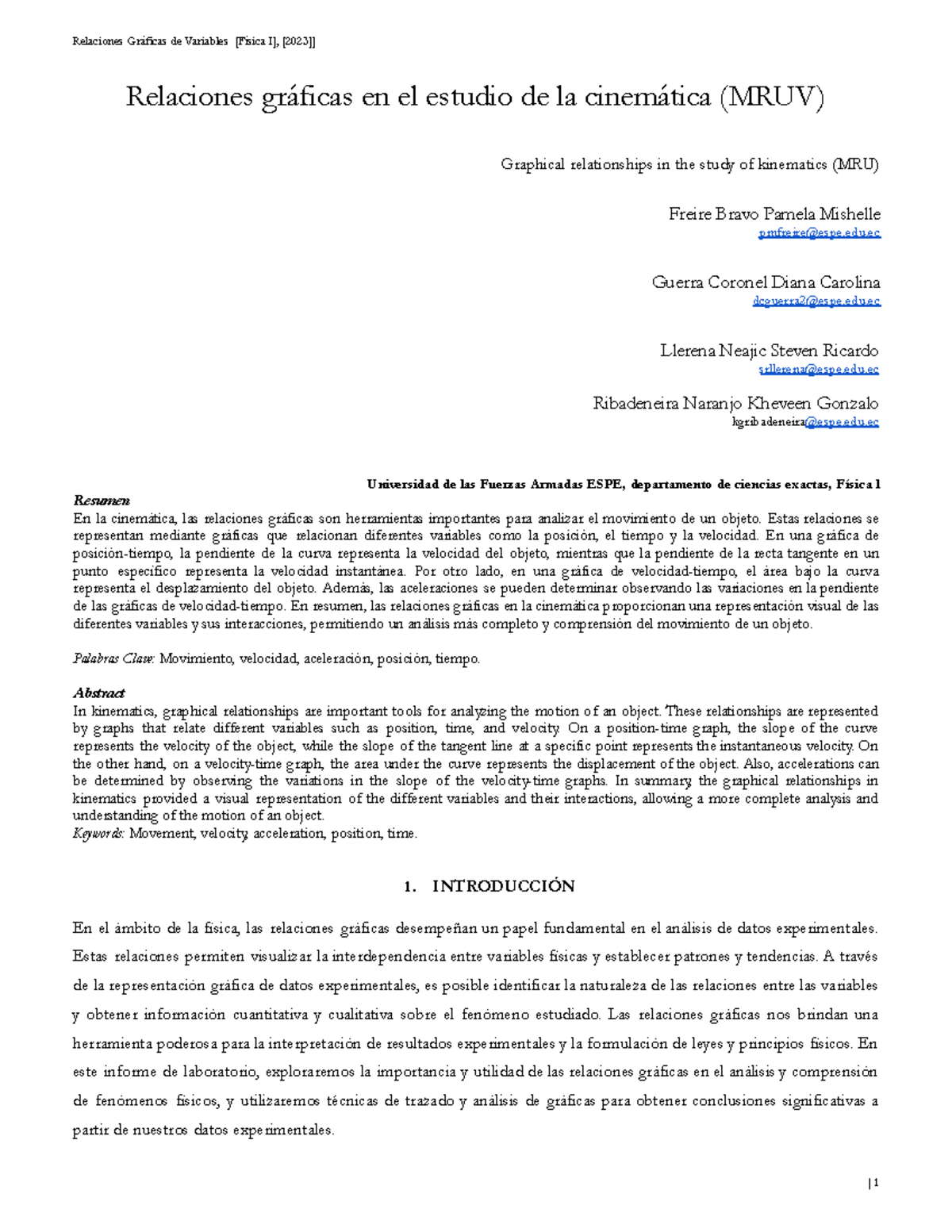 Informe Laboratorio 2 Grupo 3 10132 - Relaciones Gráficas de Variables ...