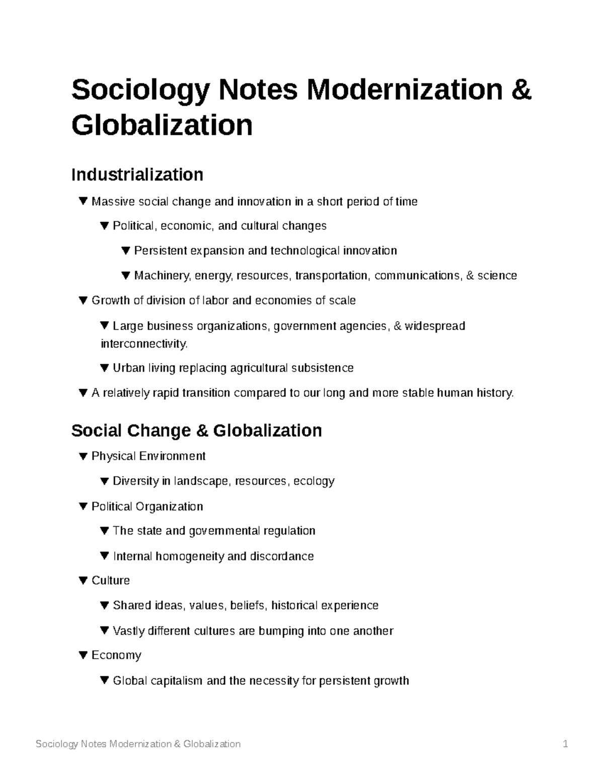 sociology-notes-modernization-globalization-sociology-notes