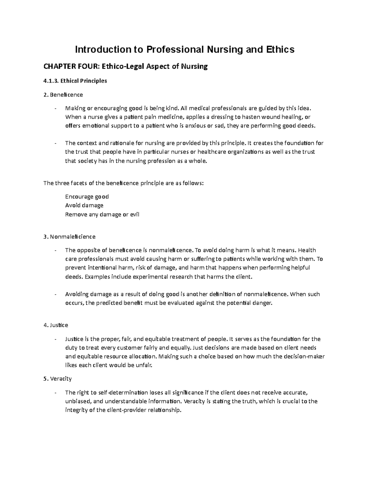 Introduction to Professional Nursing and Ethics 12 - Introduction to ...