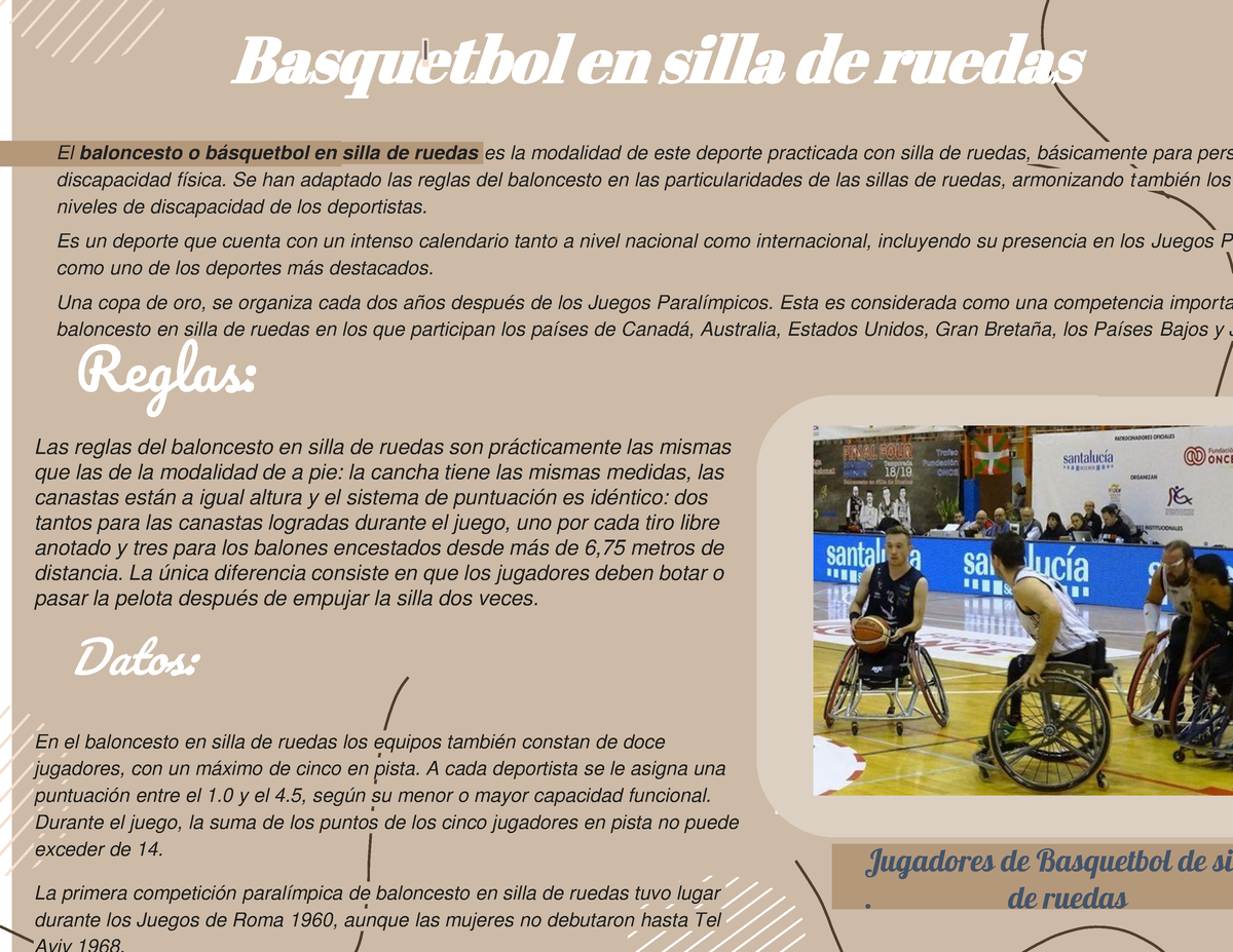 Basquetbol En Silla De Ruedas - Basquetbol En Silla De Ruedas L El ...