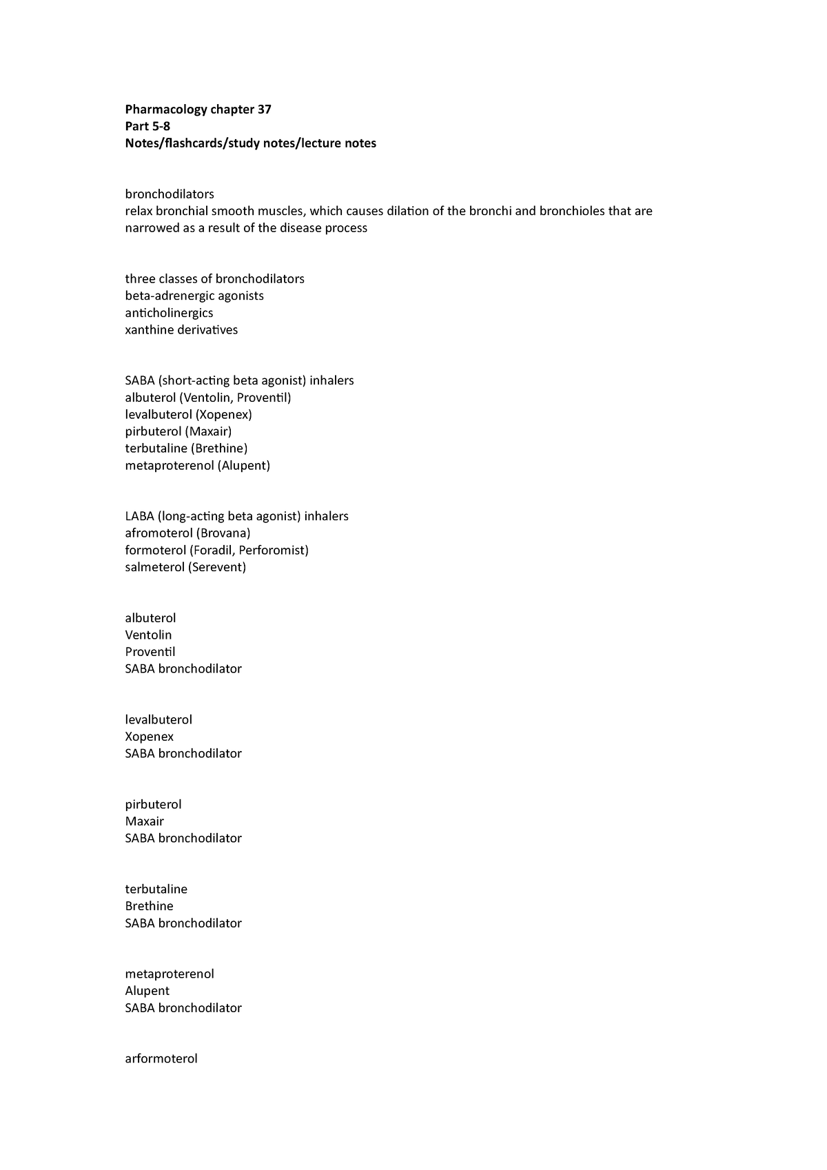 Pharmacology chapter 37 part 5-8 - Pharmacology chapter 37 Part 5 ...