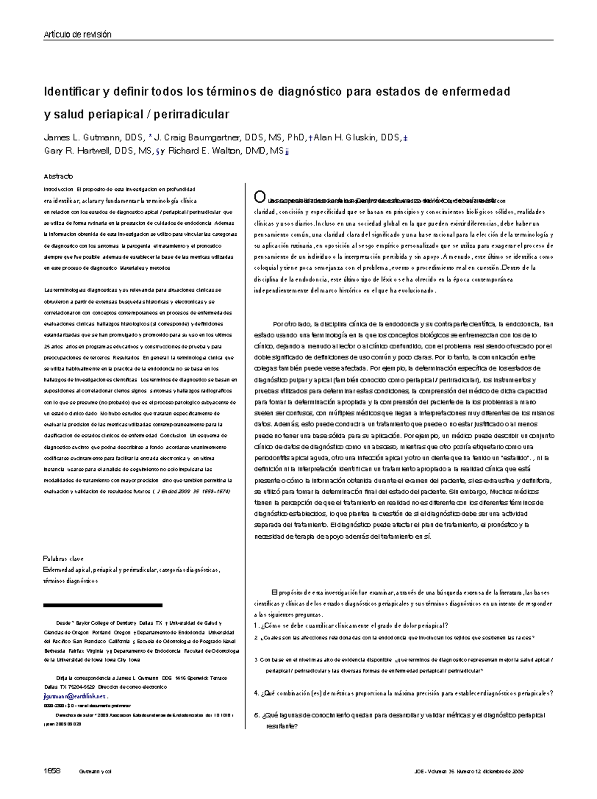 Identification and definition of all terms of health diagnosis