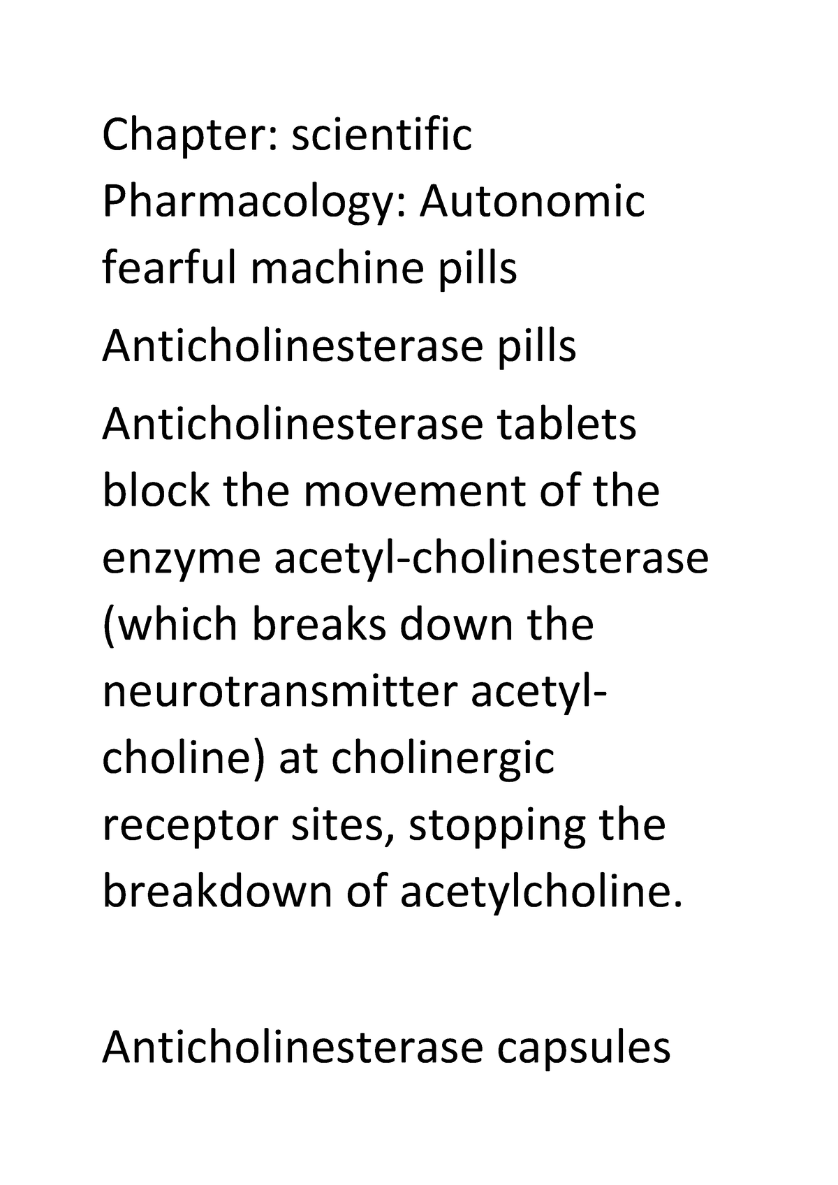 Clinical Pharmacology Autonomic Nervous System Drug - Chapter ...